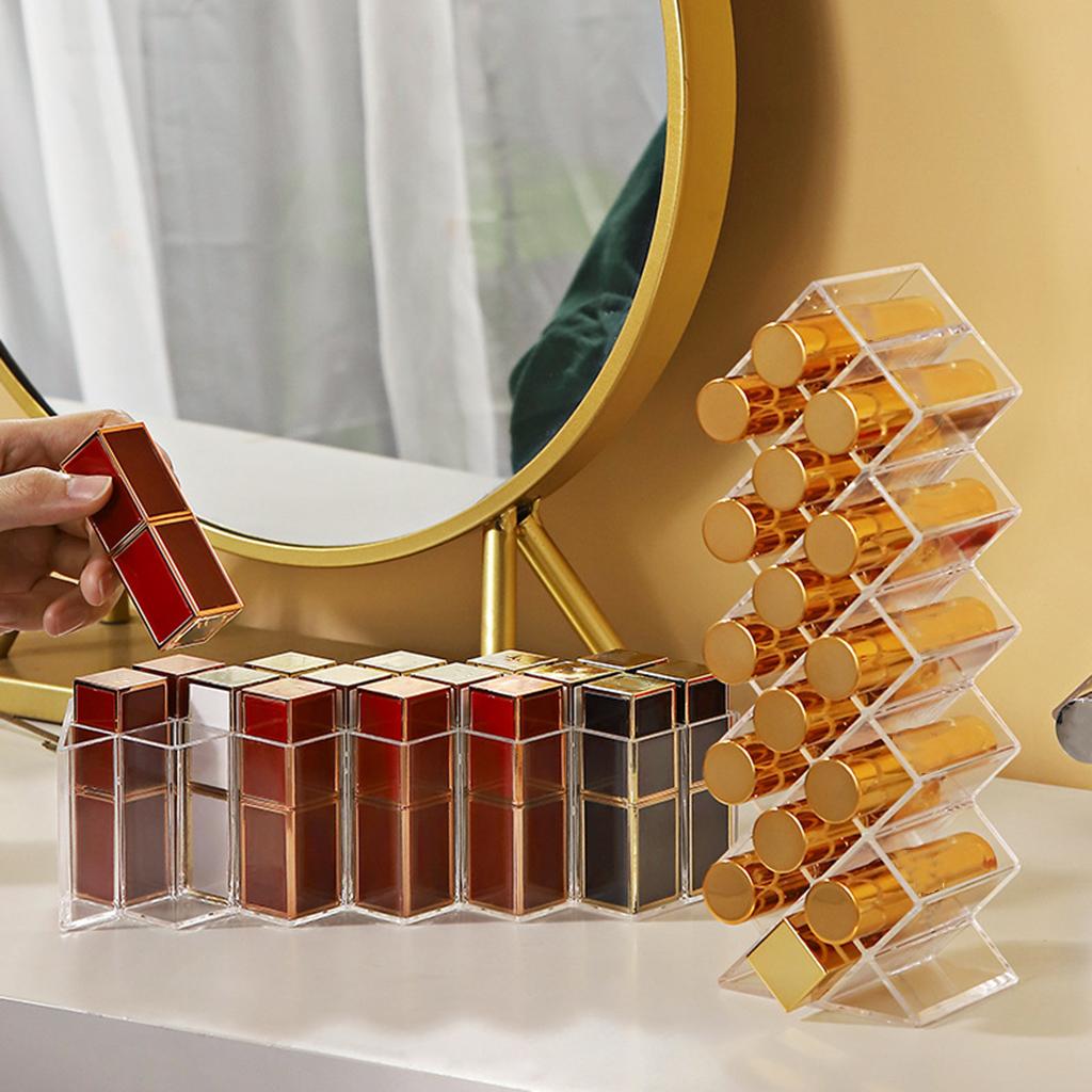16 Grid Multi-cell Cosmetic Display Lipstick Rack Storage Case Organizer