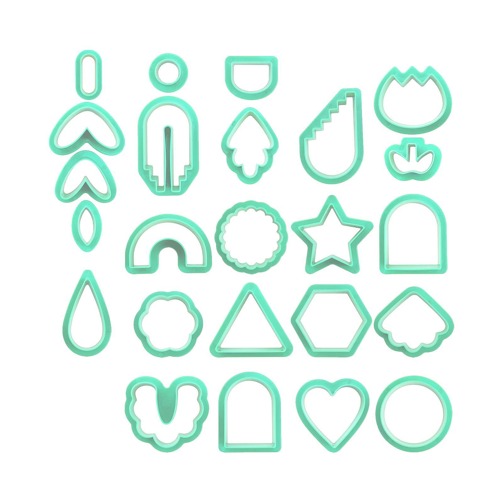 24x Cutter for Polymer Clay Earrings Earring Making Kit for Polymer Clay Earring