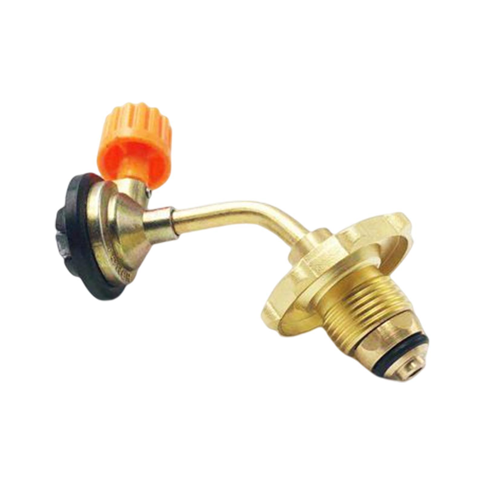 Gas Tank Refill Adapter Solid Brass Canister Accessories for Outdoor Picnic