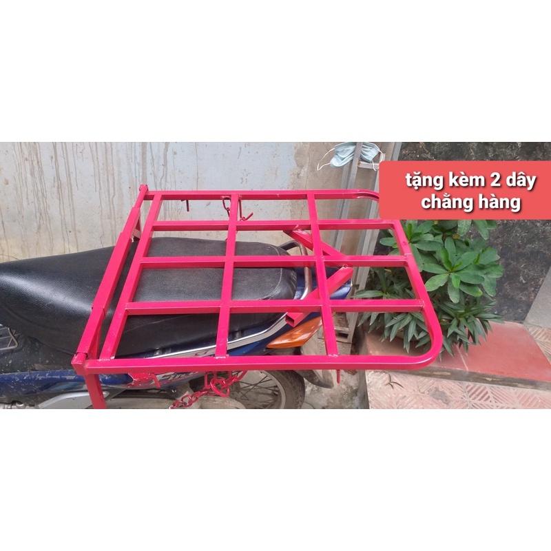Cáng chở hàng, kệ xe máy đa năng không mở cốp, tháo lắp dễ dàng