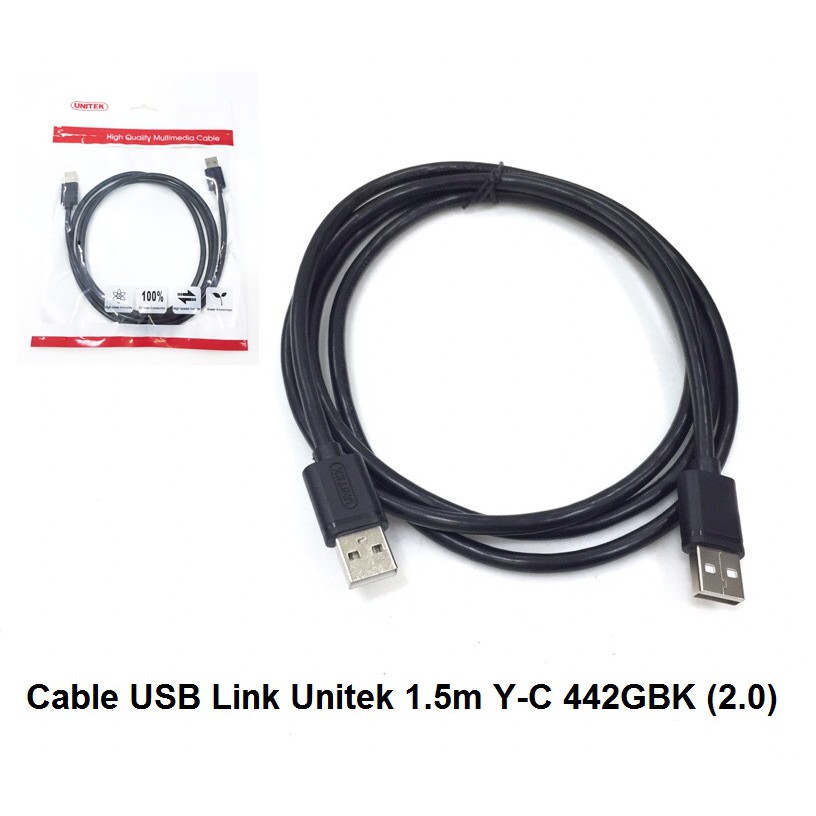 CÁP USB 2 ĐẦU ĐỰC 2.0 - 1.5M UNITEK - Hàng nhập khẩu