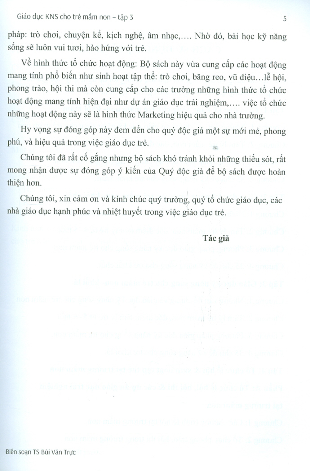 Giáo Dục Kỹ Năng Sống Cho Trẻ Mầm Non - Tập 3 (Sách Dành Cho Giáo Viên)