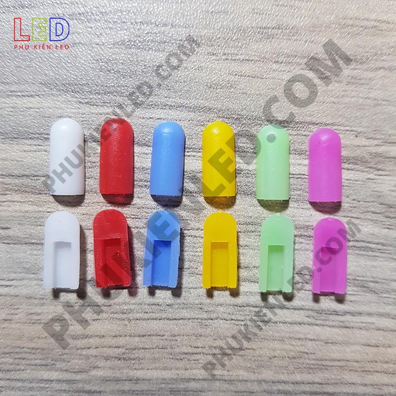 10 Đầu Bịt Dây Led Neon Kích Thước 6x12mm - Nút Bít Dây Led Neon - Đầu chụp Dây Led Neon - Số lượng 10 cái