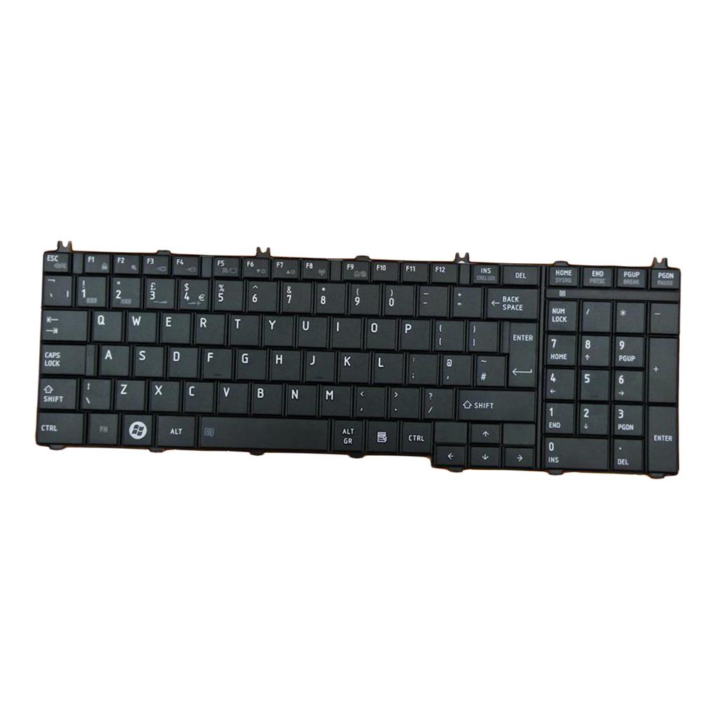 Laptop English Keyboard Assembly for Toshiba Satellite C650 C655 UK