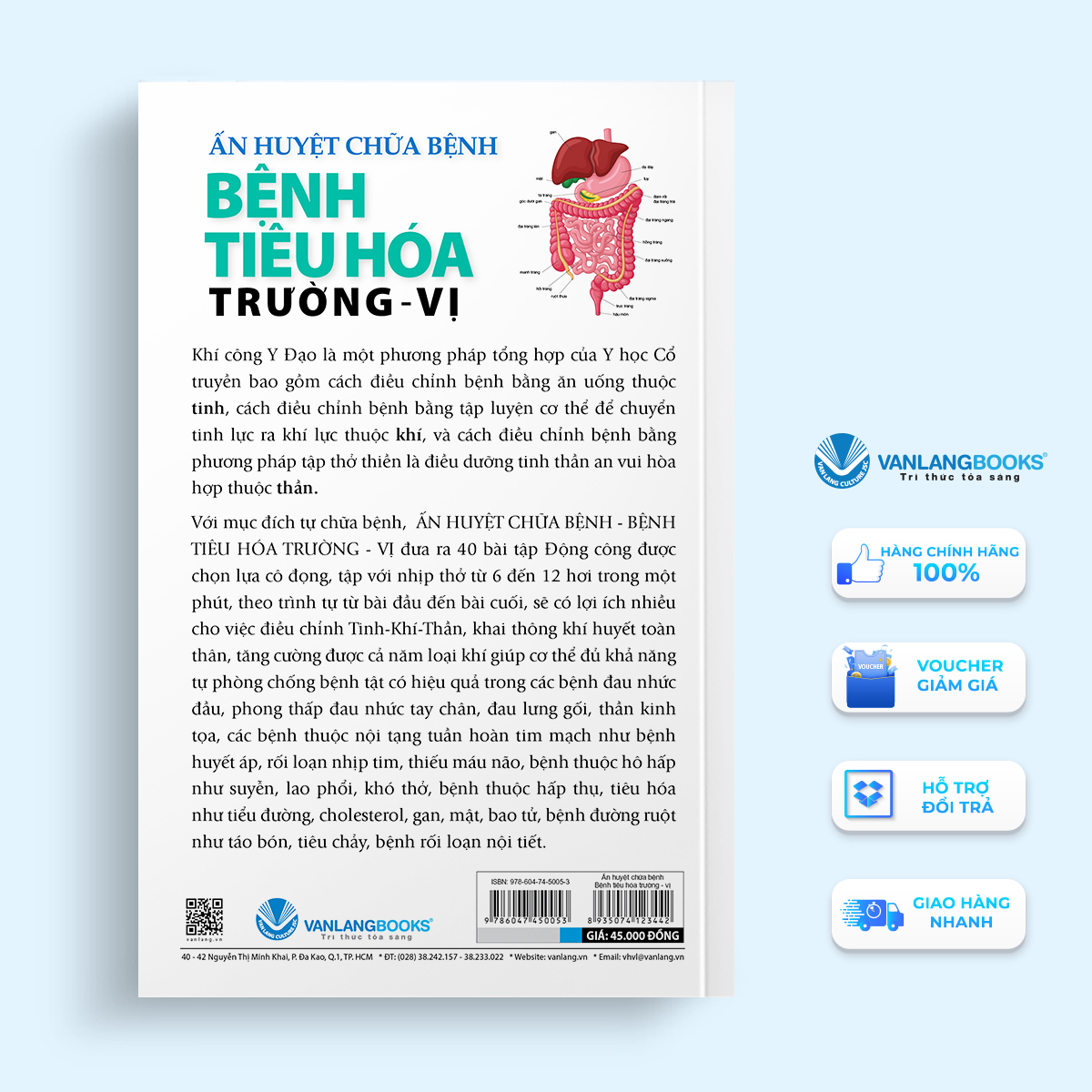 Khí Công Y Đạo - Ấn Huyệt Chữa Bệnh - Bệnh Tiêu Hóa Trường - Vị - Đỗ Đức Ngọc - Vanlangbooks