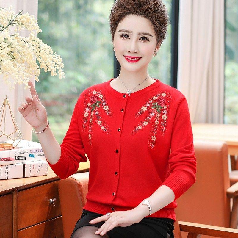 ÁO KHOÁC LEN CARDIGAN TRUNG NIÊN_ ÁO LEN NỮ