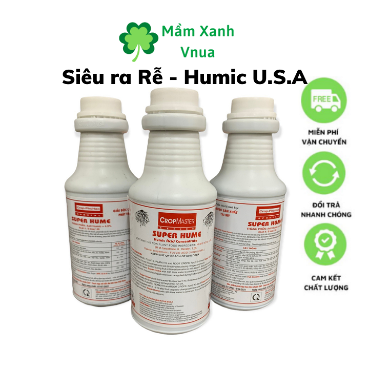 SUPER HUME-Crop Master Cải Tạo Đất, Phát Triển Bộ Rễ - Chai 250ml