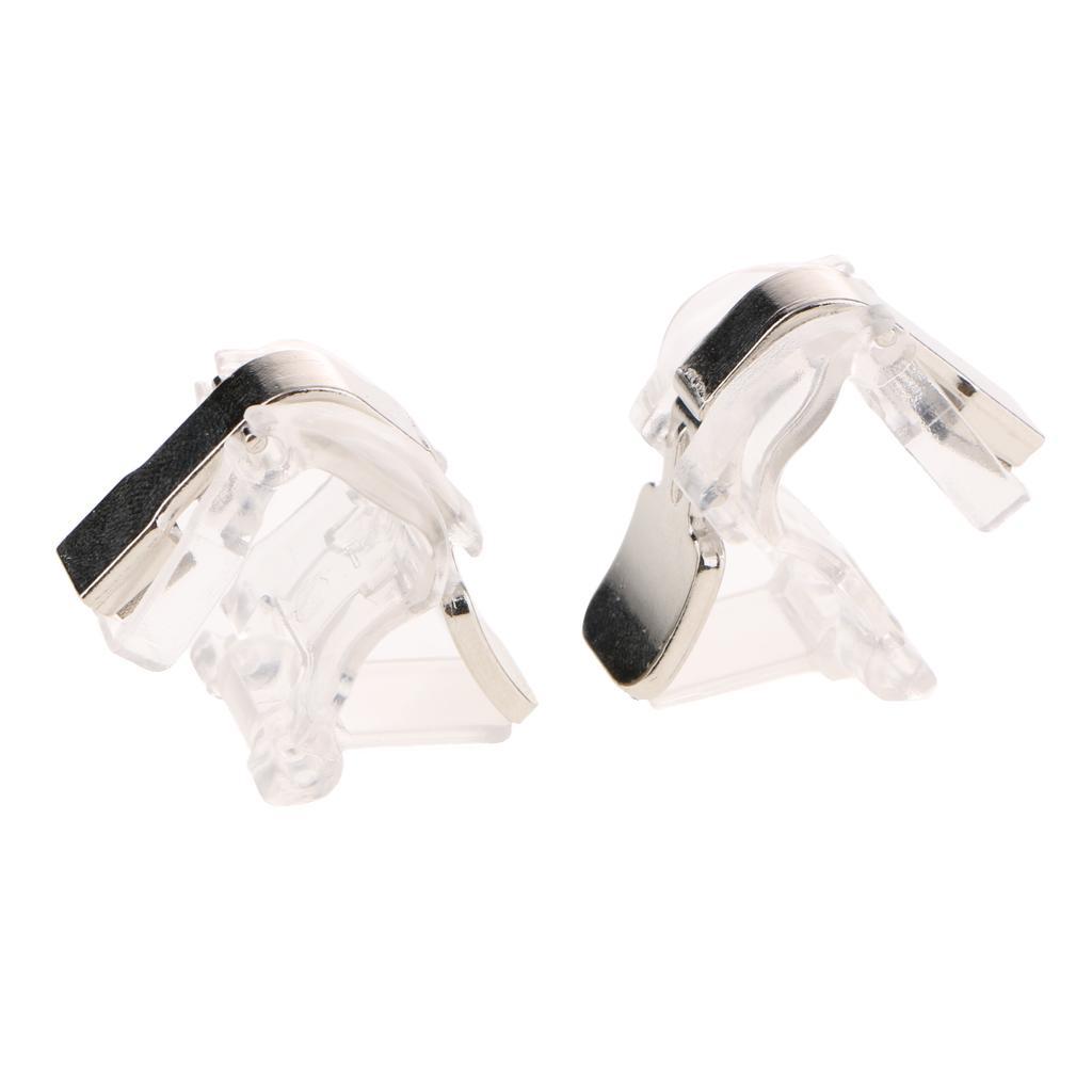 2 Pieces Phone Eat Chicken Game Handle Button Keys Transparent-S4 Back Metal