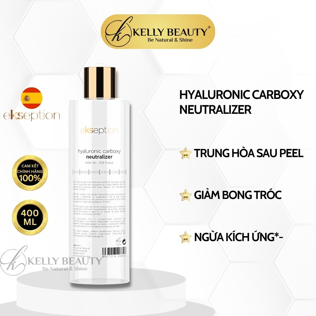 Dung Dịch Trung Hòa Sau Peel - ekseption Hyaluronic Carboxyl Neutralizer - Giảm Bong Tróc, Ngừa Kích Ứng - Kelly Beauty