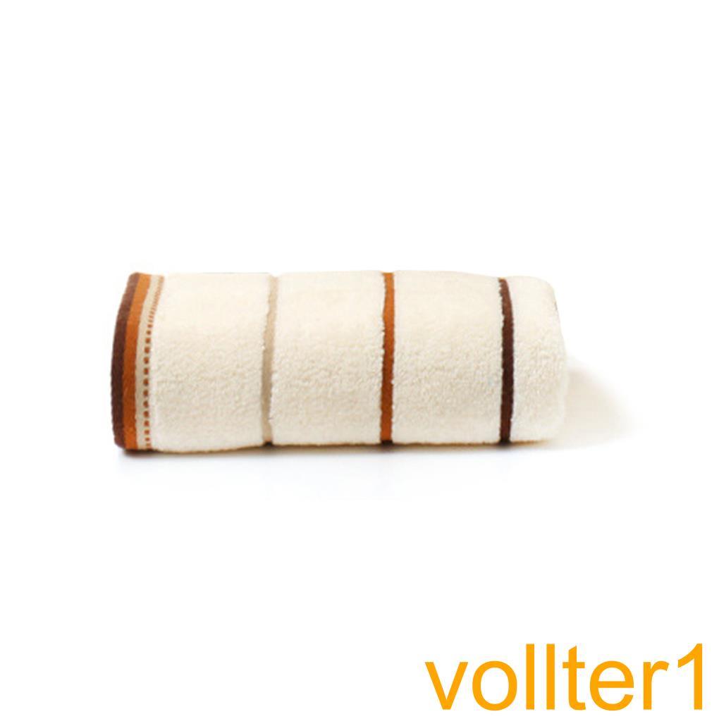 luxuriousion Universal Stripe Cotton Face Towel Absorbention Bathcloth Gift【vollter1