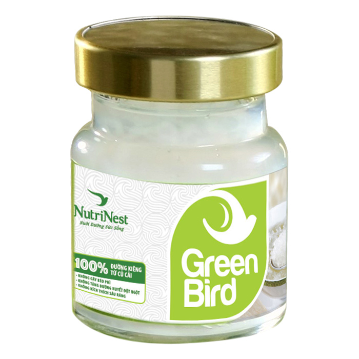 Green Bird - Nước Yến Sào Chưng Đường Kiêng Củ Cải -Hũ Đơn