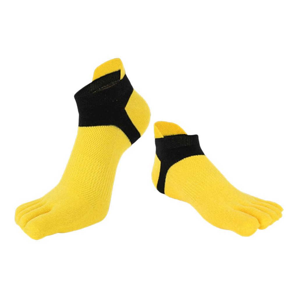 4pcs Soft Breathable Low Cut Toe Socks Sports Crew Boot Socks Casual Hosiery
