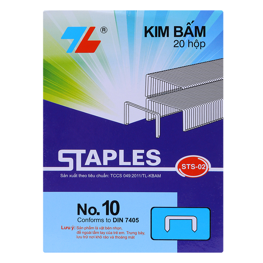 Hộp 20 Kim Bấm Thiên Long Số 10 STS-02