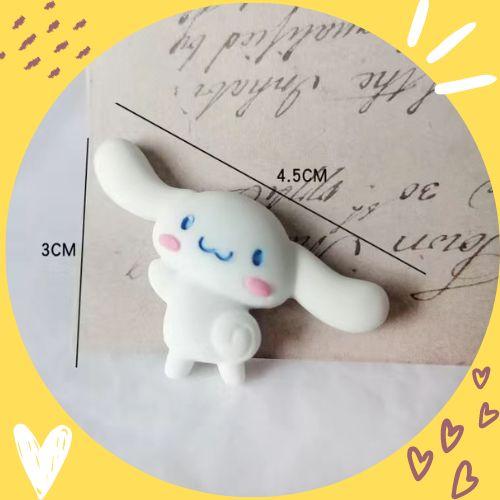 (Giá 1 charm) Charm/Sticker Cinnamoroll chó tai dài size to size lớn trang trí DIY ốp điện thoại, gương, cặp tóc