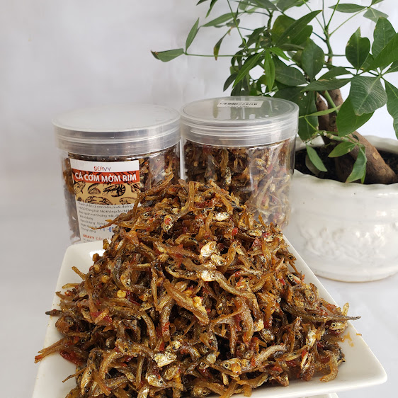 Đặc Sản Nha Trang -Cá Cơm Rim, Cay Cay Xốp Giòn, Seavy Hộp 500g