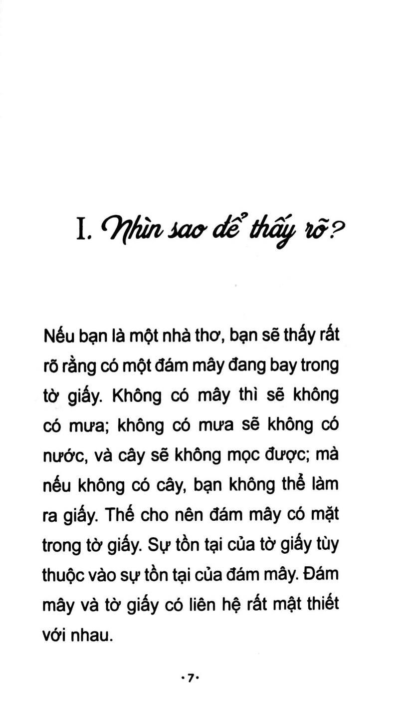 How To See - Nhìn Sao Để Thấy Rõ - Thích Nhất Hạnh (PB)