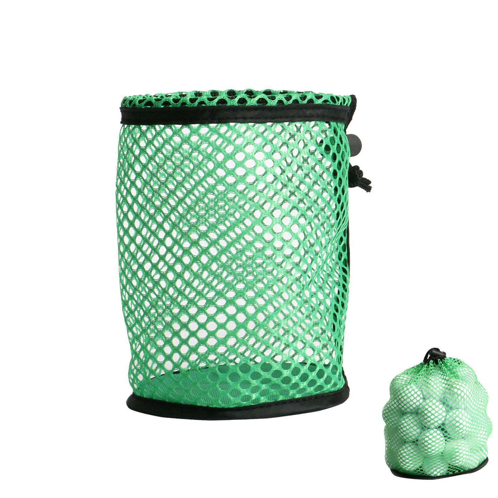 Nylon Golf Ball Storage Bag, Net Pouch Carrying Holder Organizer for Tennis