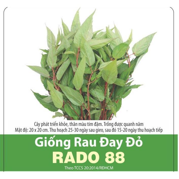 Hạt Giống Rau Đay Đỏ Rado 88 Rạng Đông Dễ Trồng, Nhiều Dinh Dưỡng Thời gian thu hoạch 25 – 30 ngày sau khi gieo.