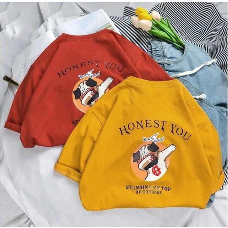 Áo Thun Nam Unisex Cotton Tay Lỡ Honest