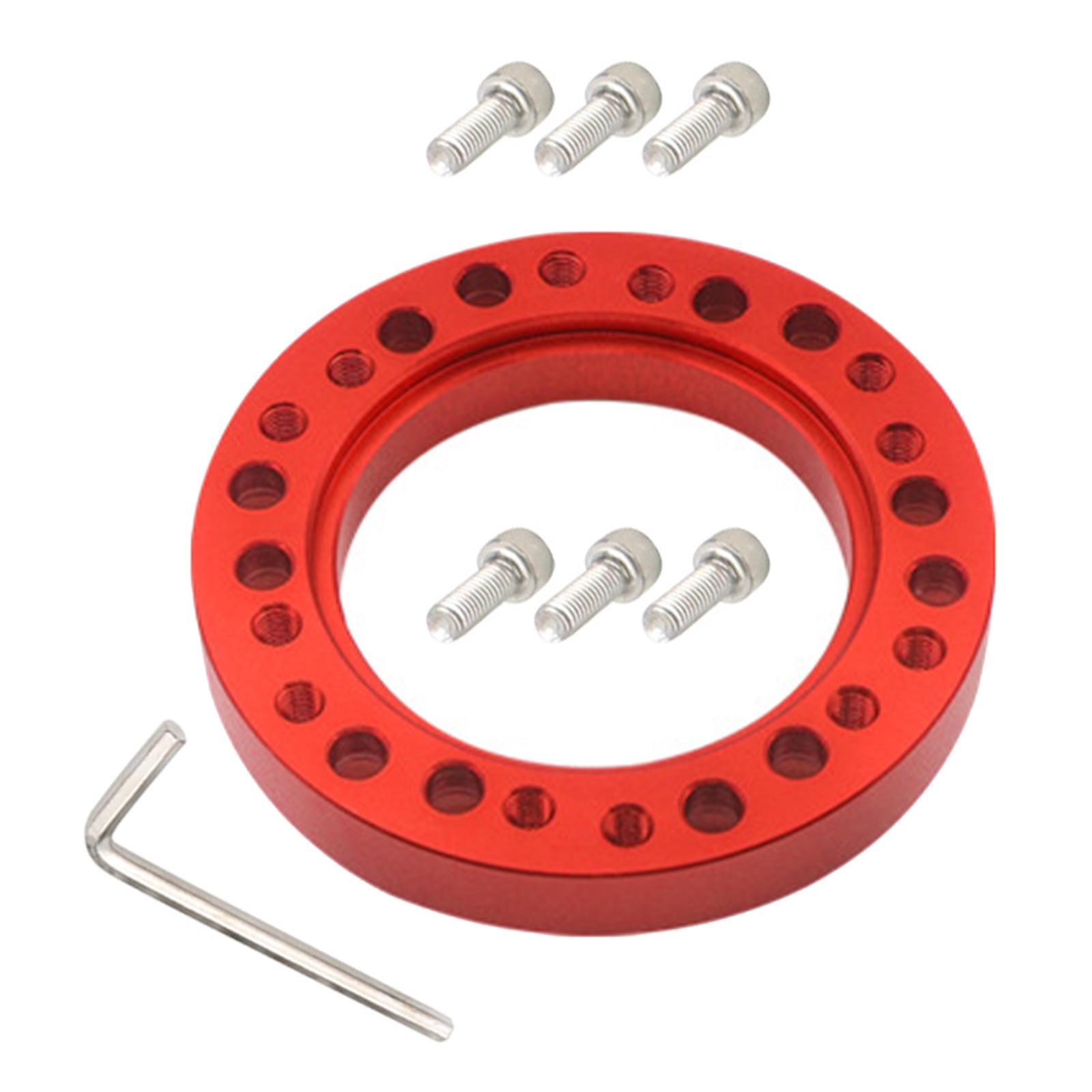 Car Steering Wheel Hub Adapter Spacer W/ 6 Screws Conversion Spacer Racing Car