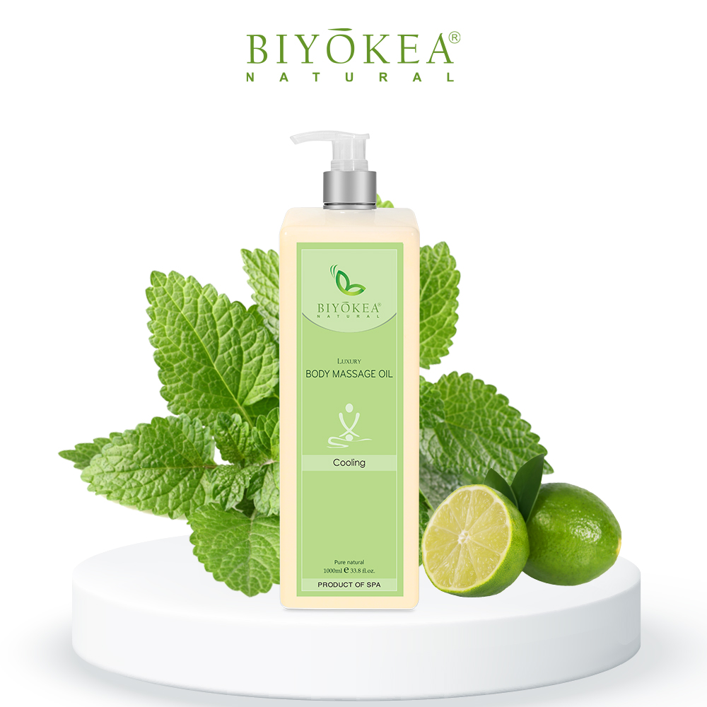 Dầu Massage Body Biyokea Luxury Cooling Oil (làm mát) - 1000ml