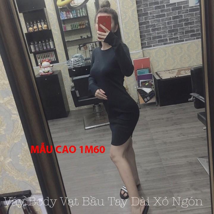 Váy body tay dài vạt bầu thời trang XIXO mã DAM0010