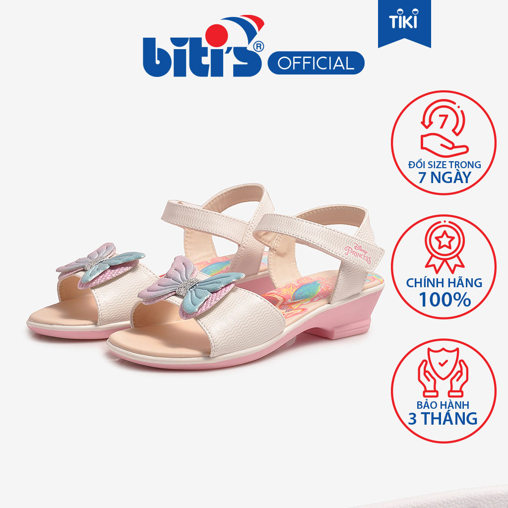 Sandal Si - TPR Disney Bé Gái Biti's BTG000197TRG (Trắng)