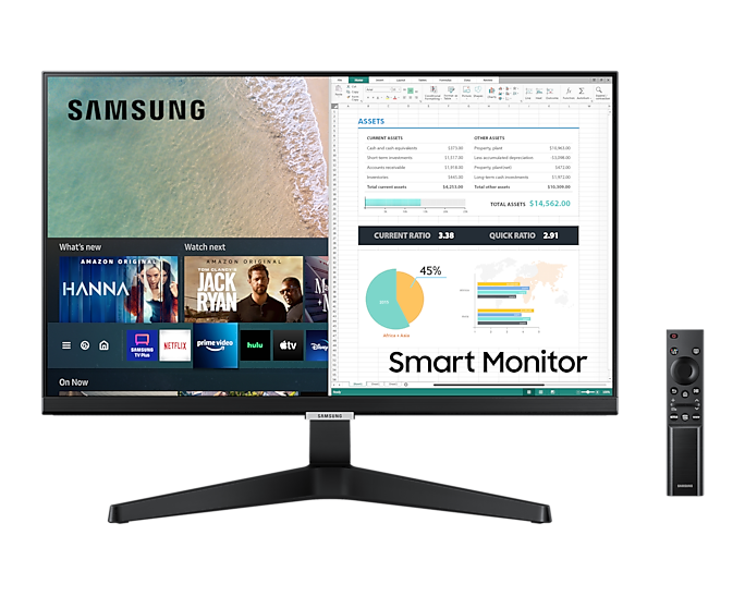 Màn Hình Thông Minh Samsung LS24AM506NEXXV ( 24 Inch / 1,920 x 1,080 FHD / 14ms / 60Hz / IPS / HĐH Tizen / HDMI / Loa ) - Hàng chính hãng