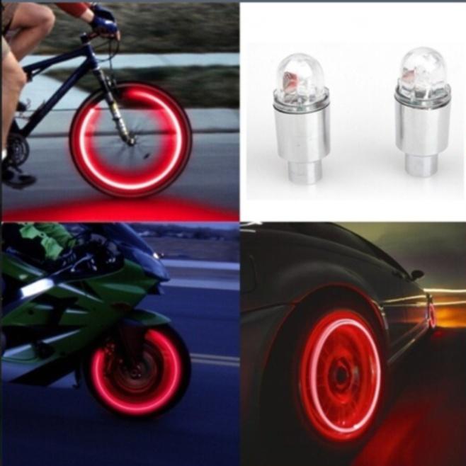4 Nắp Van Bánh Xe Có Đèn LED Trang Trí Độc Đáo