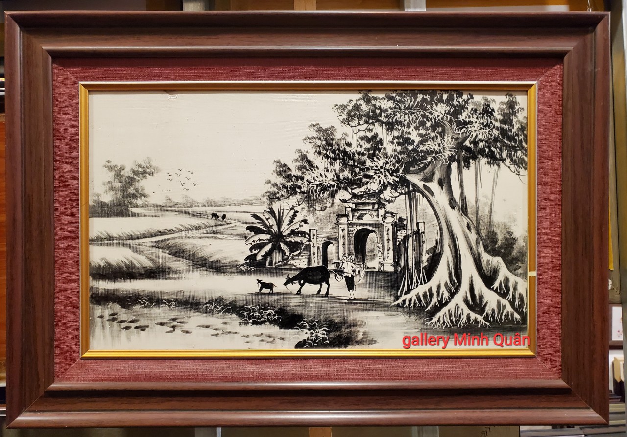 TRANH SỨ - PHONG CẢNH ĐỒNG QUÊ