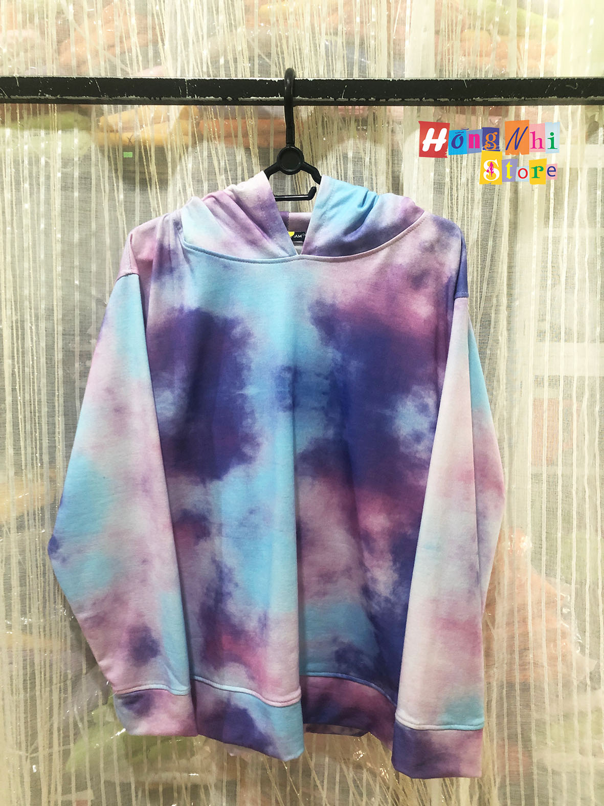 Áo Hoodie 3D V4 Mẫu Mới - Hoodie Loang Màu 3D Dáng Rộng Unisex Nam Nữ Mặc Được