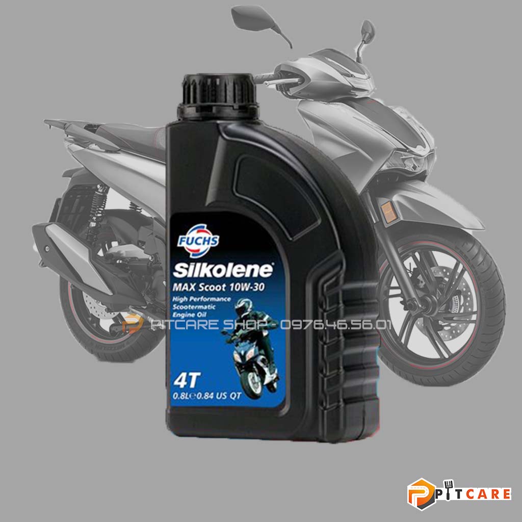 Nhớt Xe Tay Ga Nhập Khẩu Chính Hãng Fuchs Max Scoot Silkolene 10W30 800ml