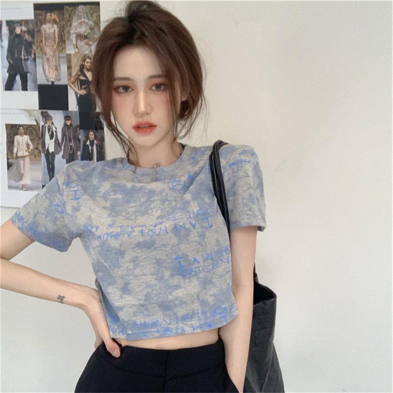 Áo thun nữ croptop trẻ trung năng động chất liệu thun cotton co giãn 4 chiều
