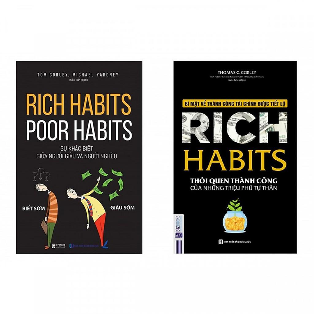 Sách - Combo Rich Habits Thói quen người thành và Rich Habits - Poor Habits Sự khác biệt giữa người giàu và người nghèo