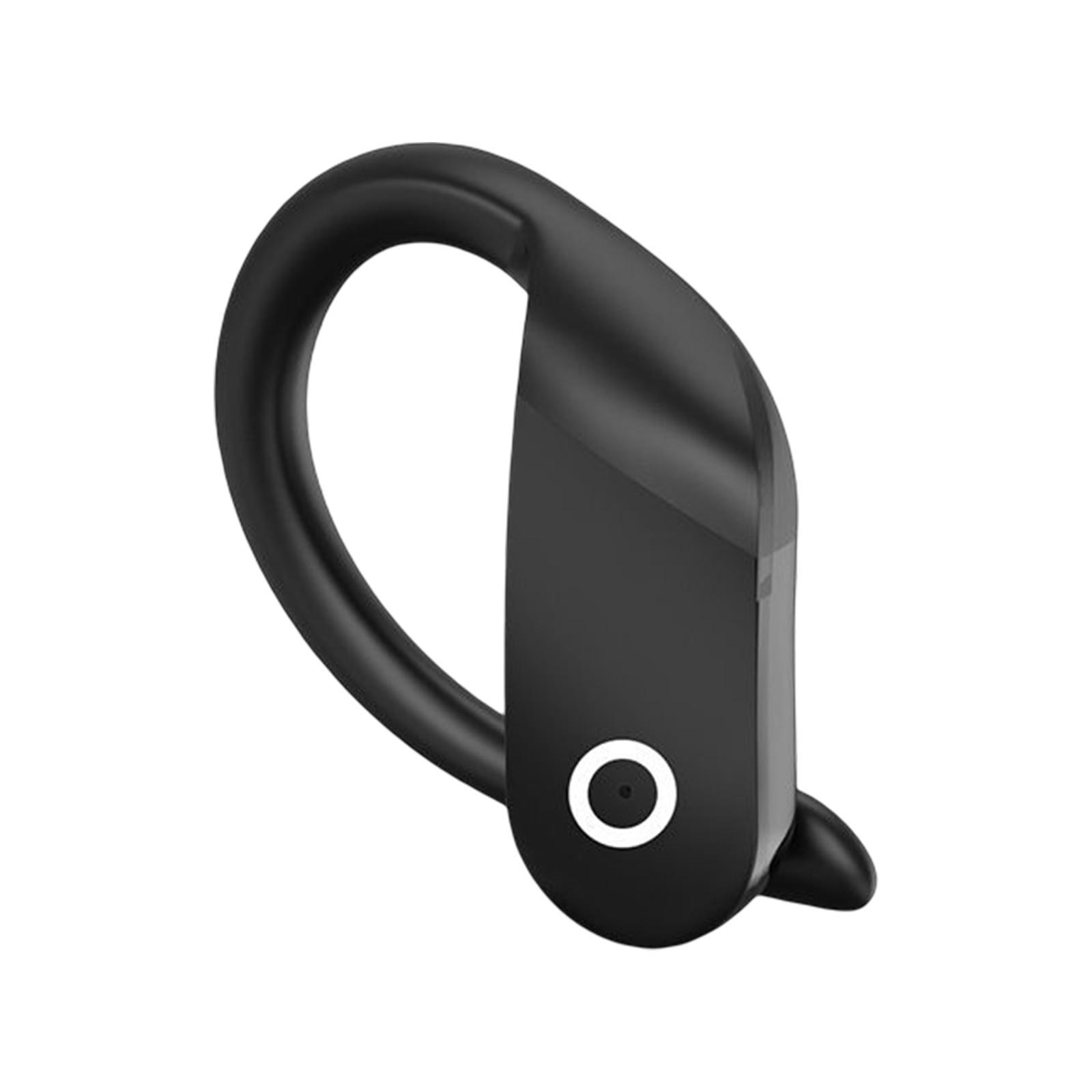 Headset Earpiece Business Earphone Ear Hook Waterproof Headphone for Yoga Black