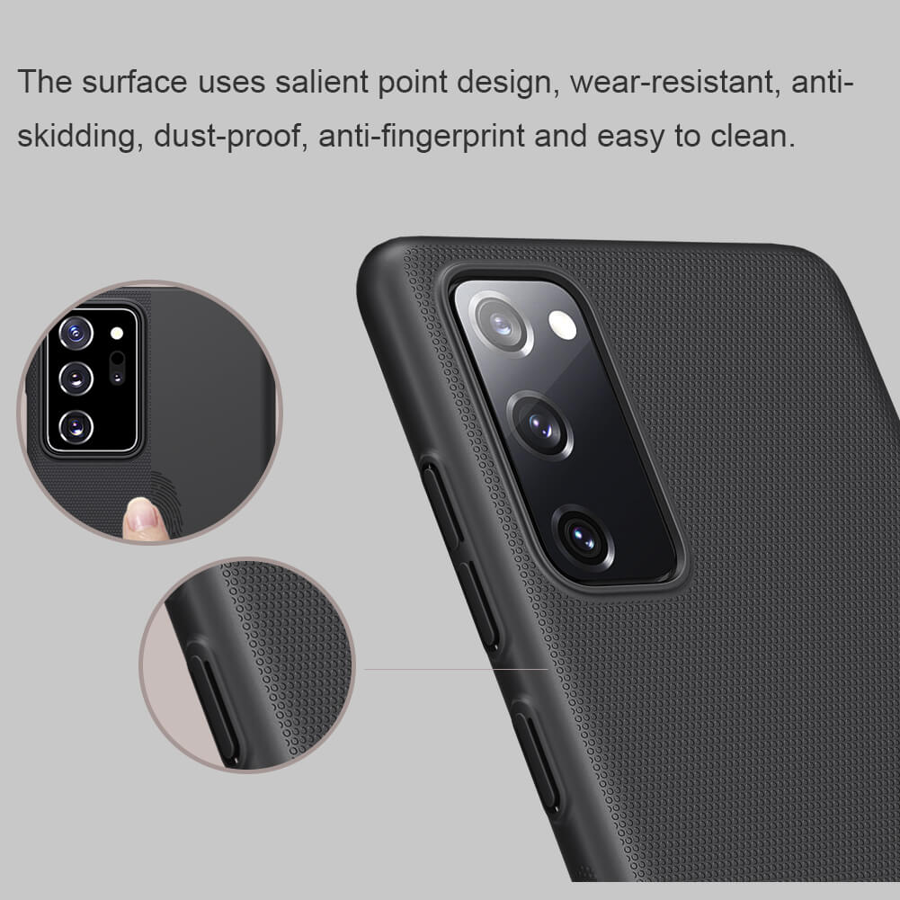 Ốp Lưng cho Samsung Galaxy S20 FE chống sốc hiệu Nillkin Super Frosted Shield mặt lưng nhung mịn bám tay - Hàng Chính Hãng