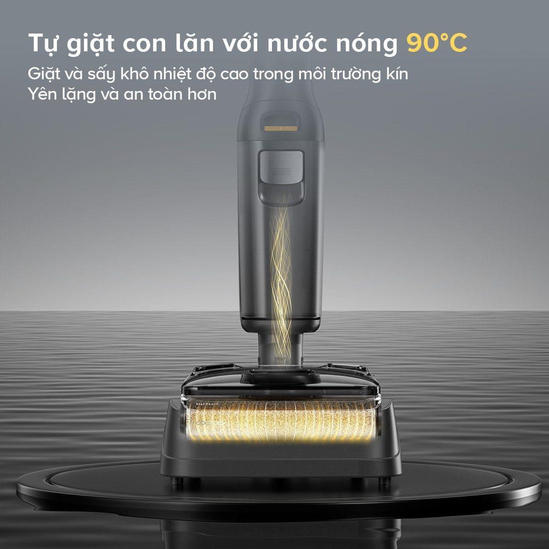 Máy Hút Bụi Lau Nhà Roborock F25 ACE, Giặt Nóng 90 Độ Lực 20.000 Pa Gập 180 Độ - Hàng Chính Hãng