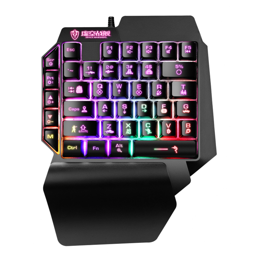 Bàn phím  chơi game chiếu sáng  được hỗ trợ bởi USB Vận hành Hiệu ứng ánh sáng đa dạng cho máy tính  xách tay