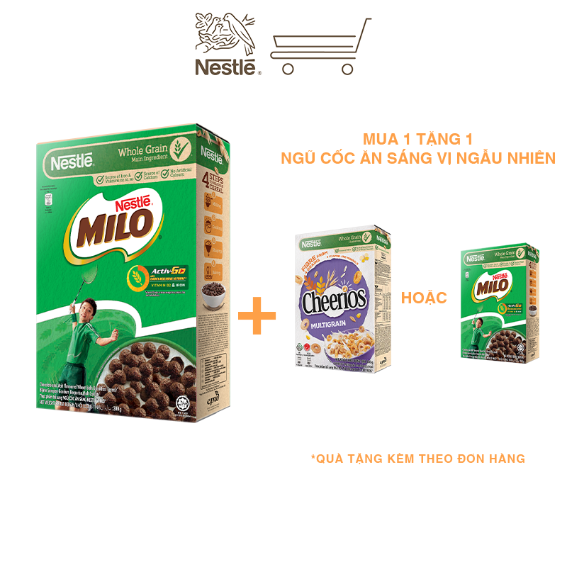 Ngũ cốc ăn sáng MILO (Hộp 300g)
