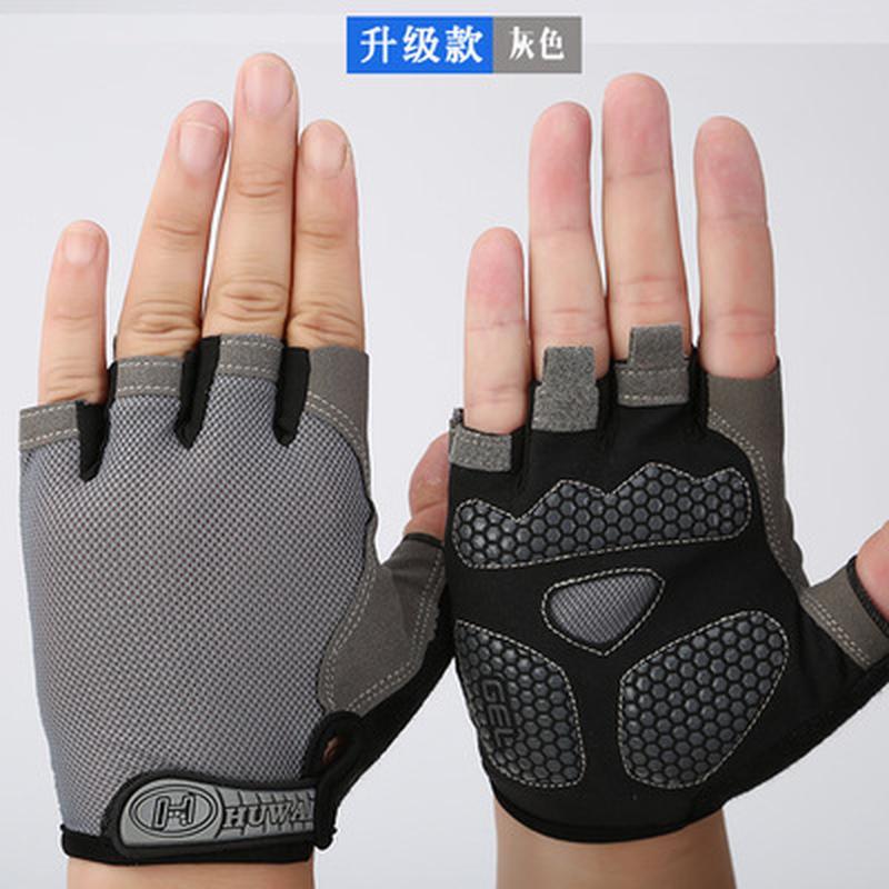Giá ưu đãi Găng tay nửa ngón nam lưới mỏng chống trượt ngón đi xe đạp đi xe đạp nửa ngón thể thao có đệm thoáng khí xuân hạ thu kiểu mới