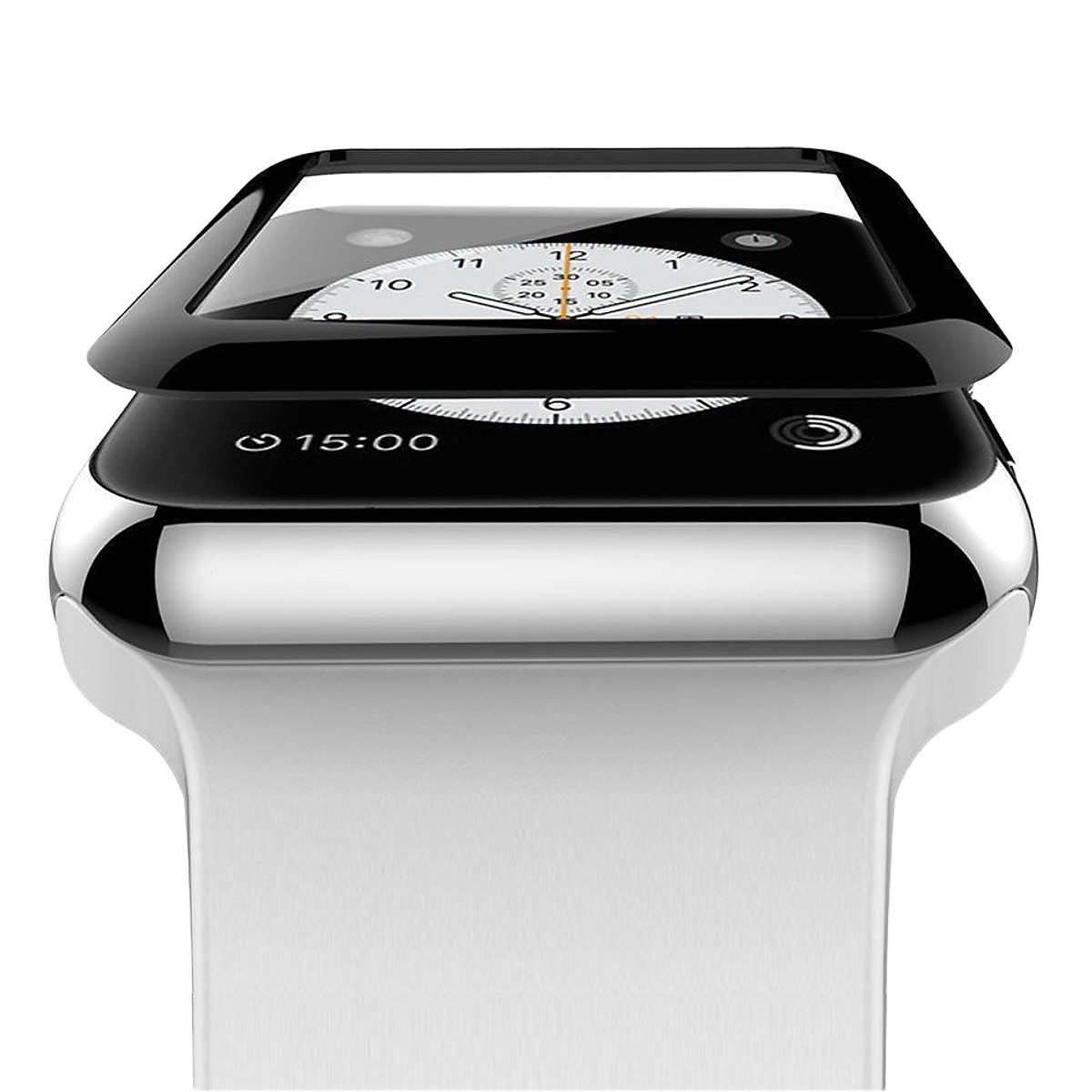 Miếng Dán Cường Lực GLASS PRO+ Cho Apple iWatch / Apple Watch 42 mm Full keo - Hàng Chính Hãng