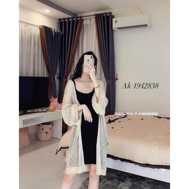 ÁO CADIGAN LEN MỎNG DÁNG DÀI