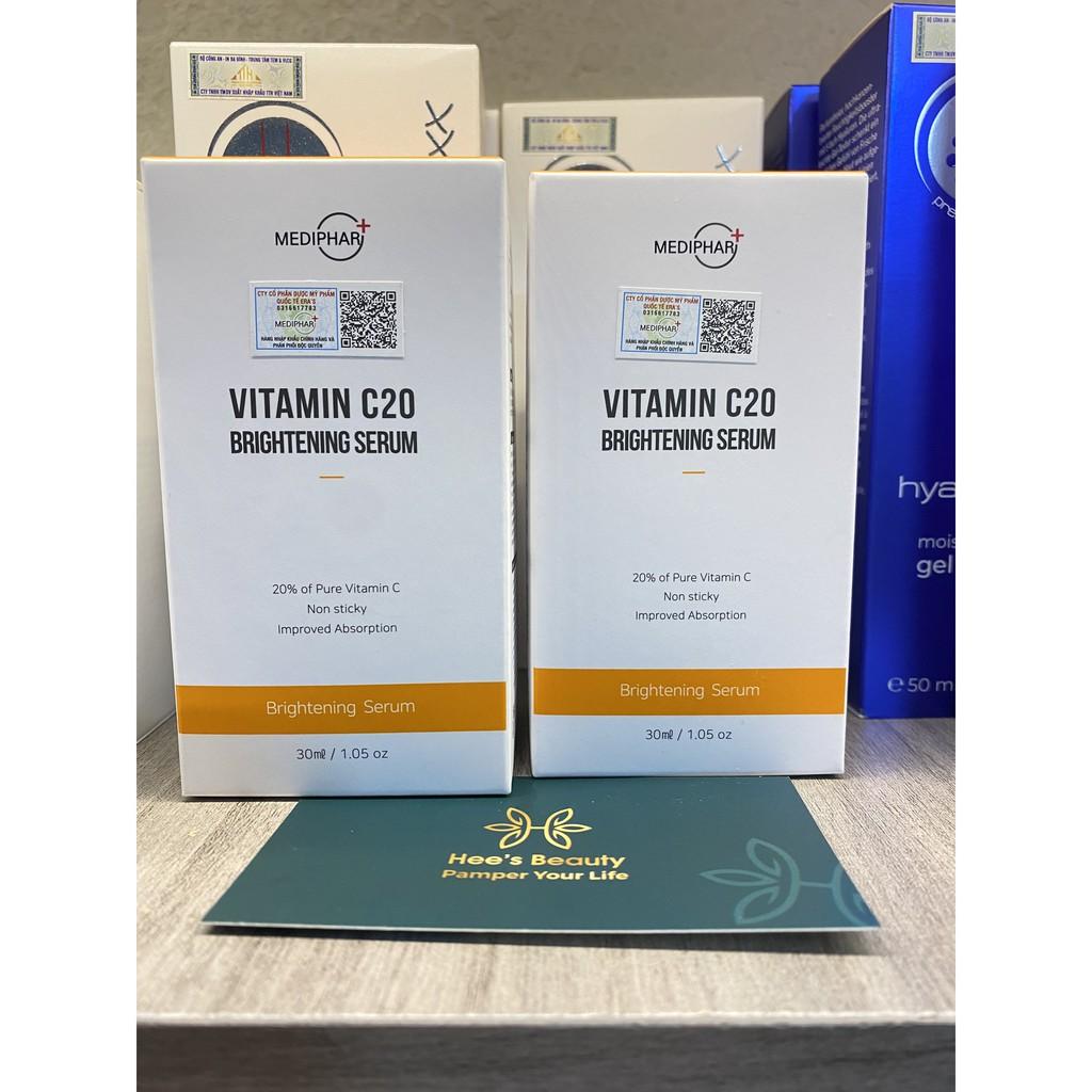 Serum Vitamin C20 Brightening Serum Mediphar Mờ Thâm Sáng Da Chống Lão Hóa - 30ml