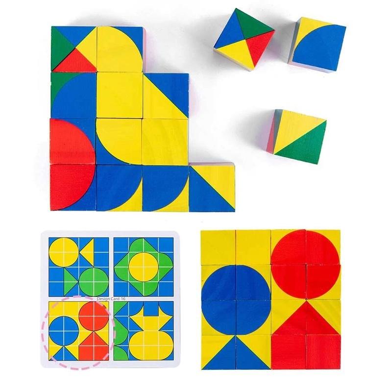 Đồ chơi gỗ rèn luyện tư duy không gian đa chiều Khối lập phương Pixy Cubes Block