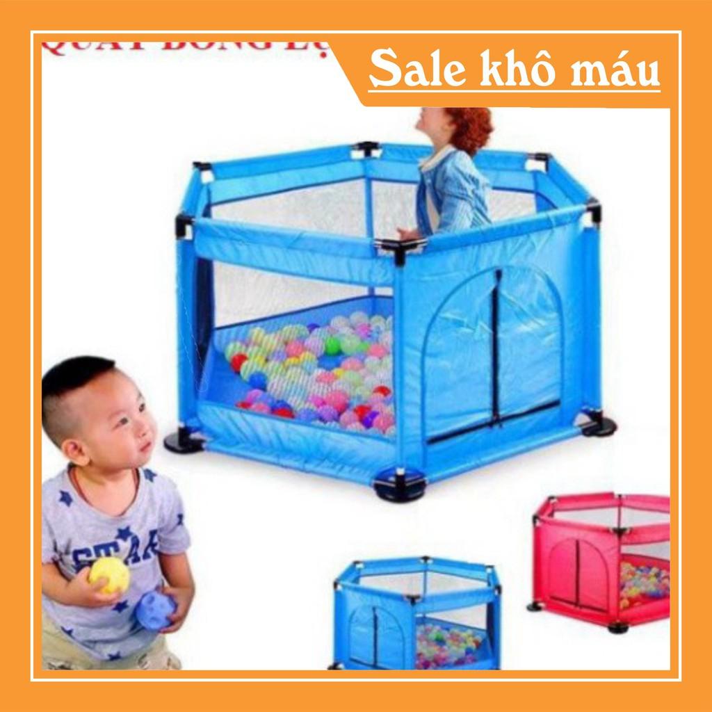 QUÂY CŨI LỤC GIÁC 2 TRONG 1 CÓ CỬA + 10 BÓNG CHO BÉ YÊU