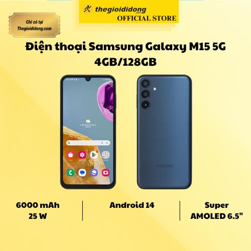 Điện thoại Samsung Galaxy M15 5G 4GB/128GB - Hàng Chính Hãng