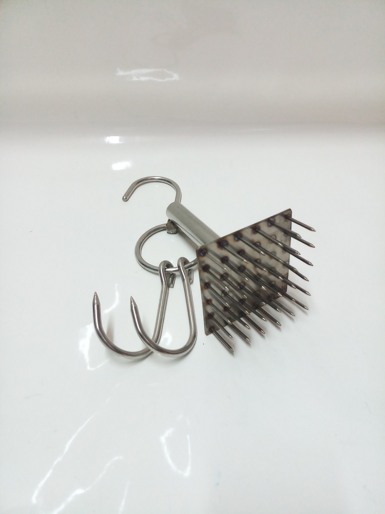 COMBO 1 MÓC THỊT HEO,GÀ,VỊT DÀY 7LY+ 1 XÂM DA INOX ĐẠI CAO CẤP.
