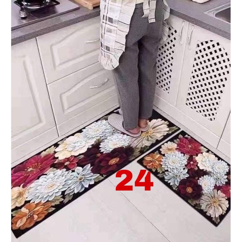 Bộ 2 thảm bếp nhà bếp cao cấp chống trượt-HH133