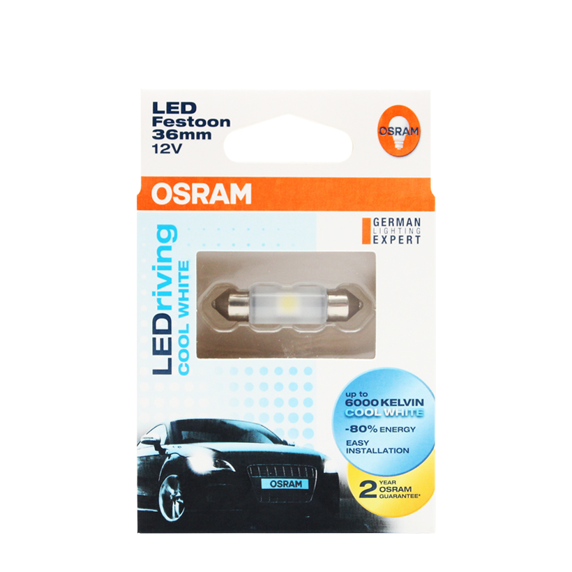 Bóng Đèn Led Cana Trung OSRAM Standard Retrofit C5W 12V Màu Trắng Cool