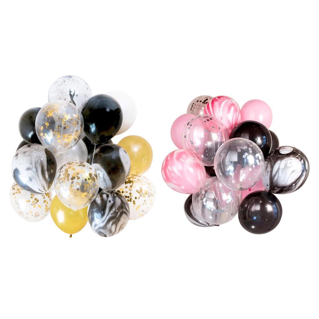 20 Pieces Agate Confetti Latex Balloons Wedding Birthday Party Decor